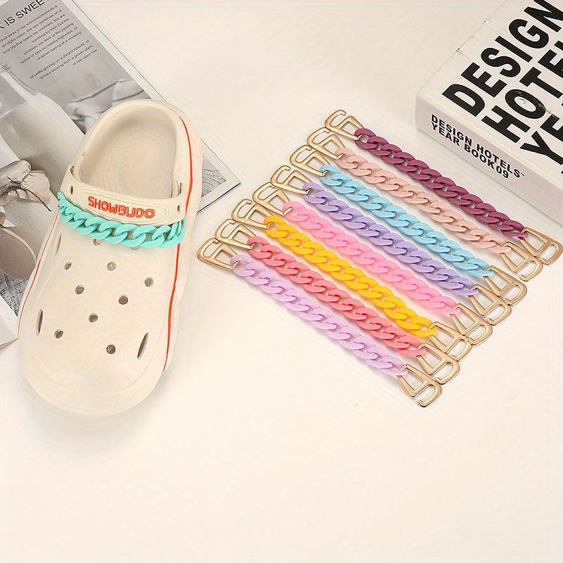Chain Shape Hole Shoes Charm Clogs DIY Accessories Shoe Buckle Decoration