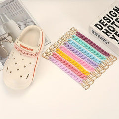 Chain Shape Hole Shoes Charm Clogs DIY Accessories Shoe Buckle Decoration