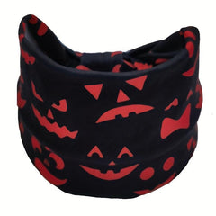 Pumpkin Horror Face Headband Stretchy Sports Hair Band