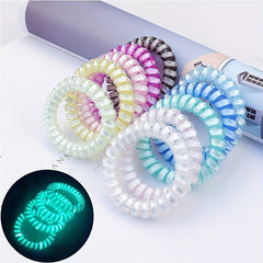 Luminous Spiral Hair Tie Ponytail Holder Hair Accessories