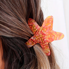 Acetate Starfish Jaw Clip Rhinestone Hair Clip