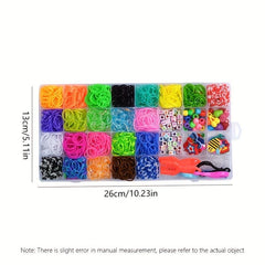 Rainbow DIY Elastic Hair Rope Set Hair Accessories For Kids