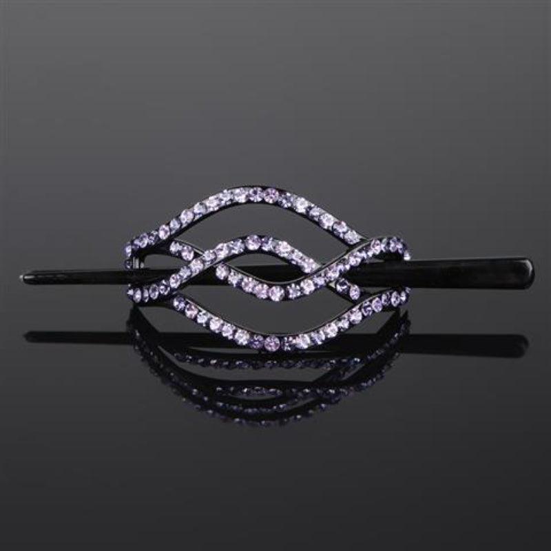 Rhinestone Hair Slide Stick Hair Clip Bun Holder
