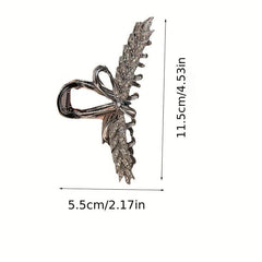 Wheat Shape Hair Claw Rhinestone Ponytail Holder Hair Accessories