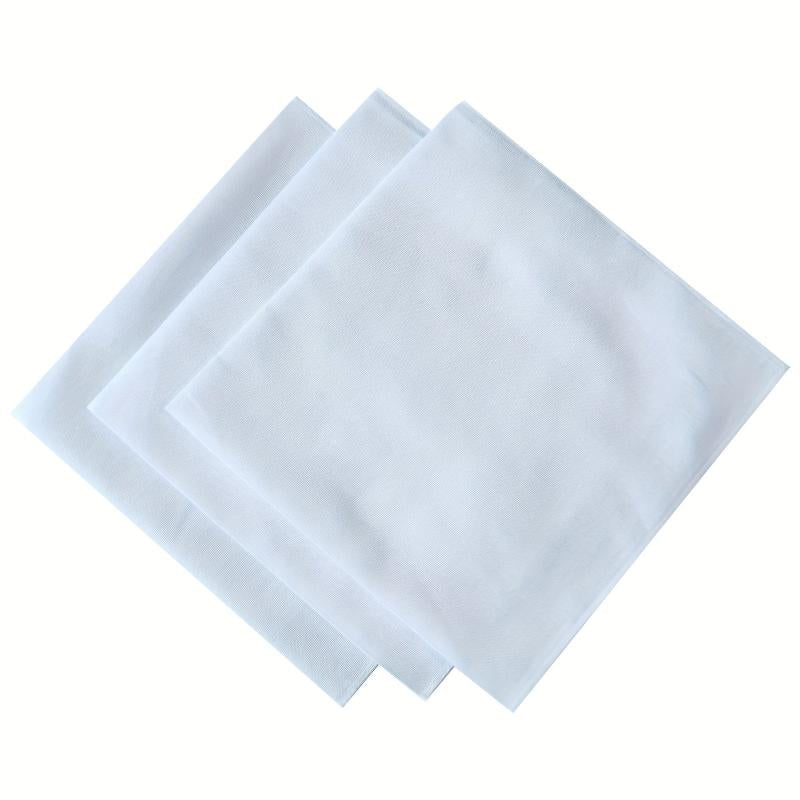 6PCS 12PCS Cotton Solid Handkerchief Suit Towel DIY Gentleman's Handkerchief