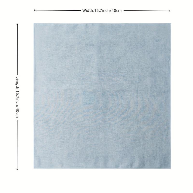 6PCS 12PCS Cotton Solid Handkerchief Suit Towel DIY Gentleman's Handkerchief