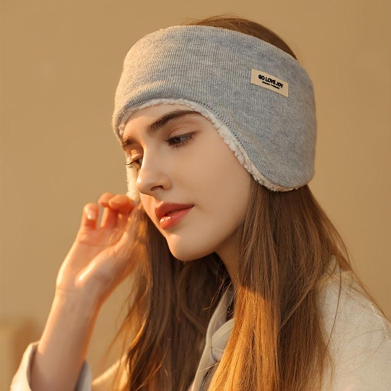 Winter Lamb Earmuffs For Women Outdoor Windproof Fleece Warm Ear Protection