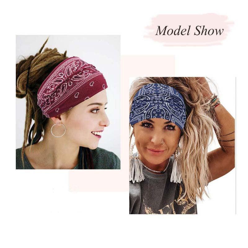 Bohemian Twist Knot Turban Headband for Daily Use