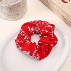 Boho Style Hair Rope Vintage Scrunchie Wide Brim Accessory