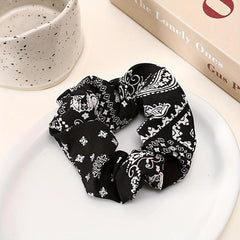Boho Style Hair Rope Vintage Scrunchie Wide Brim Accessory