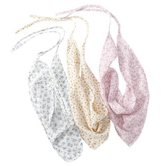 Women's Floral Triangle Bandana Headband Shawl Scarf