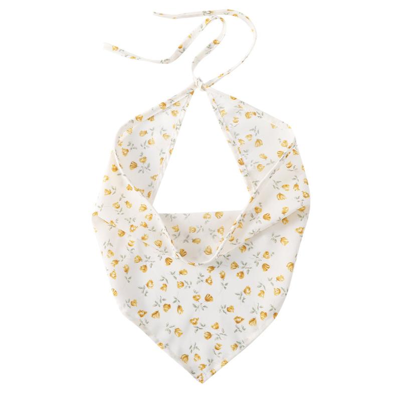 Women's Floral Triangle Bandana Headband Shawl Scarf