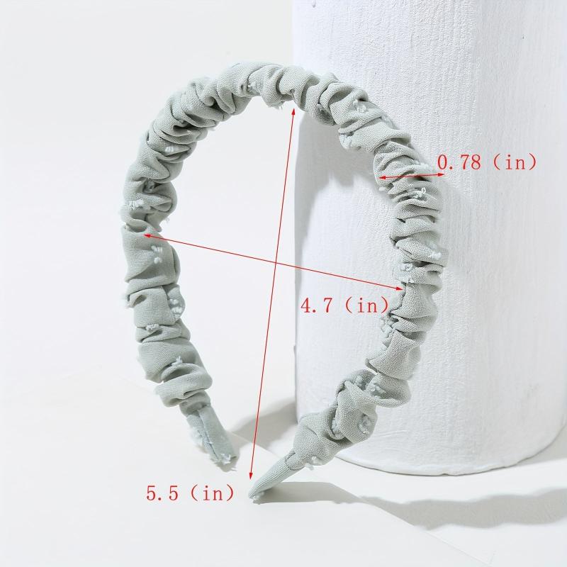 Green Floral Headband Boho Thin Hairband Vintage Style Hair Accessories
