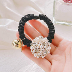 Pearl Rhinestone Headband & Hair Tie