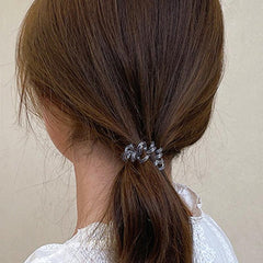 9pcs Clear Spiral Hair Coils Colorful Ponytail Holders