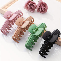 Matte Solid Hair Claw Set - Shark Claw Ponytail Holder