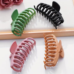 Matte Solid Hair Claw Set - Shark Claw Ponytail Holder