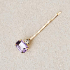 7pcs Rhinestone Hairpin Golden Hair Clip for Girls