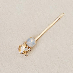 7pcs Rhinestone Hairpin Golden Hair Clip for Girls