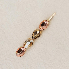7pcs Rhinestone Hairpin Golden Hair Clip for Girls