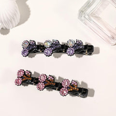 Crystal Stone Flower Hair Clip Braided Hair Accessories