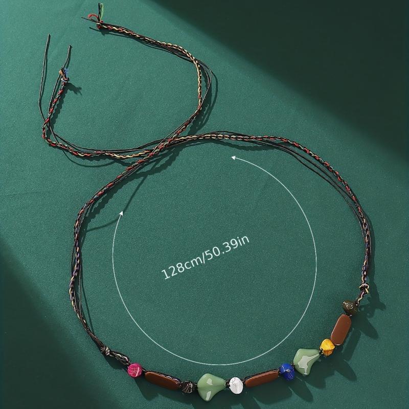 Boho Braided Head Chain Crystal Hair Band for Women