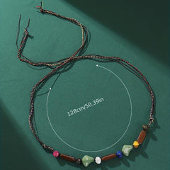 Boho Braided Head Chain Crystal Hair Band for Women