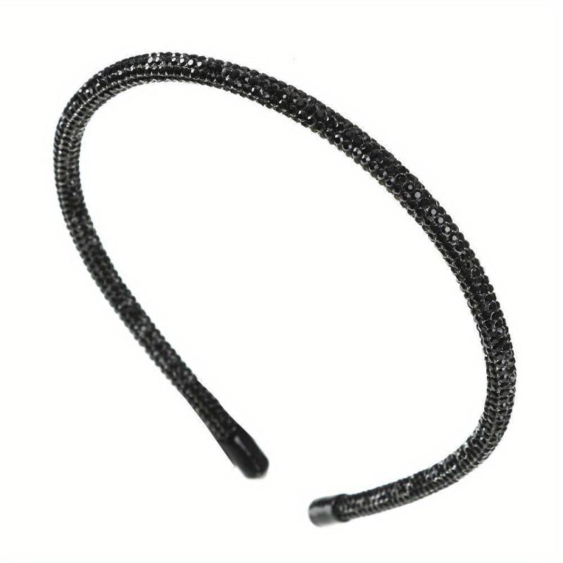 Y2K Rainbow Rhinestone Headband Skinny Hair Band
