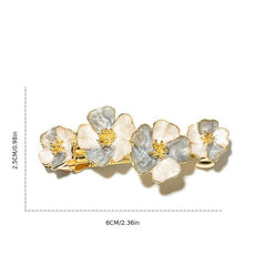 Golden Flower Hair Clip Barrette Hairpin Accessories