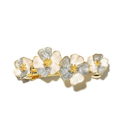 Golden Flower Hair Clip Barrette Hairpin Accessories