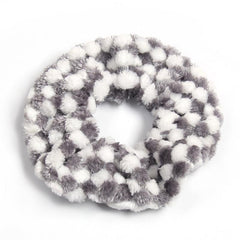 Plaid Plush Block Hair Scrunchies Soft Scrunchie For Women