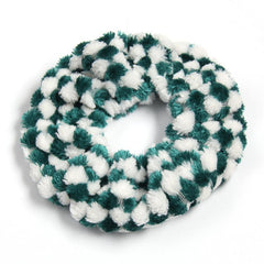 Plaid Plush Block Hair Scrunchies Soft Scrunchie For Women