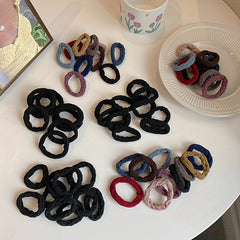 100pcs Thickened Hair Tie Elastic Ponytail Holder Hair Accessories