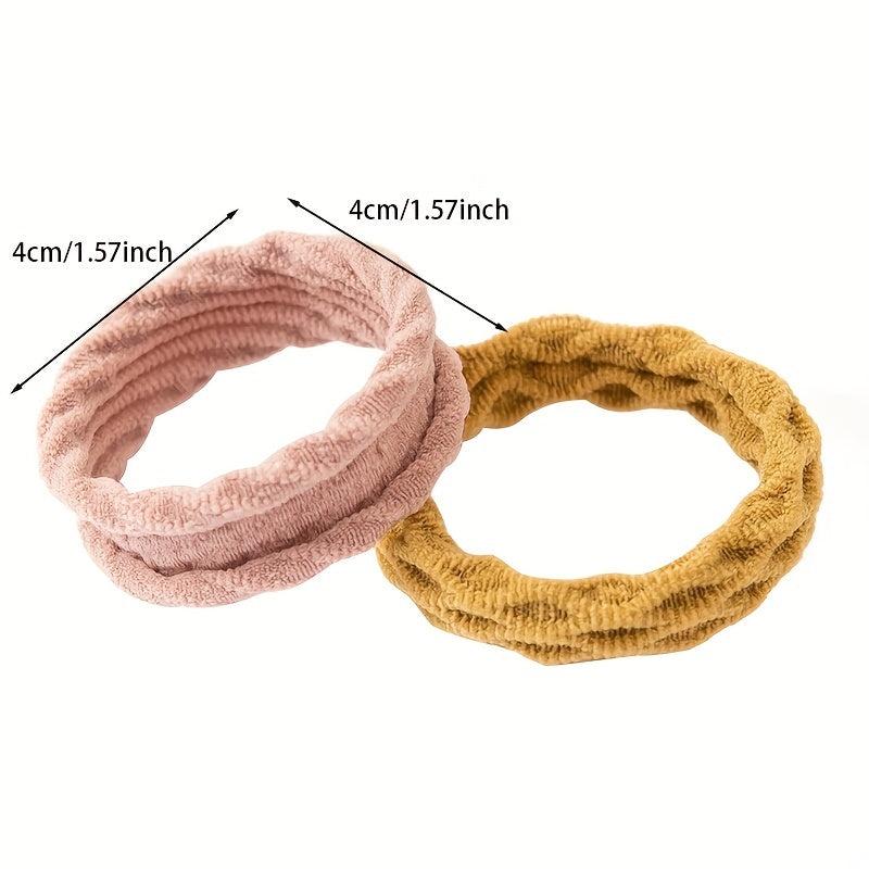 100pcs Thickened Hair Tie Elastic Ponytail Holder Hair Accessories