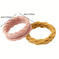 100pcs Thickened Hair Tie Elastic Ponytail Holder Hair Accessories