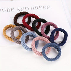 100pcs Thickened Hair Tie Elastic Ponytail Holder Hair Accessories
