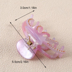 Acrylic Octopus Hair Clip Non slip Large Shark Claw Hair Accessories