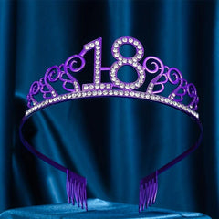 18th Crown Birthday Party Headdress Decoration Hair Accessories