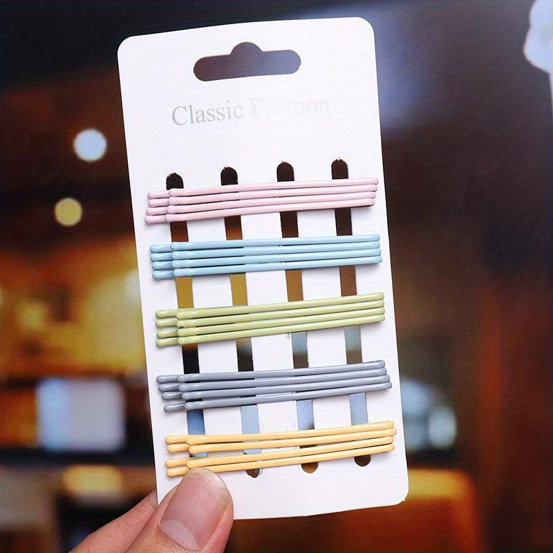 Solid Bobby Pin Side Clip Non slip Bangs Clip