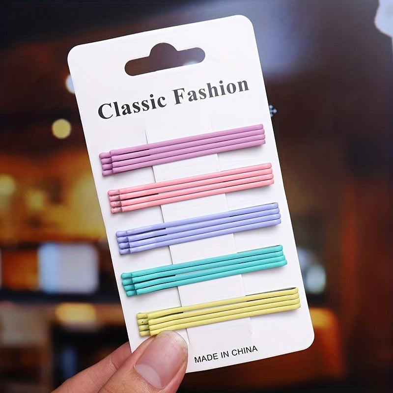 Solid Bobby Pin Side Clip Non slip Bangs Clip