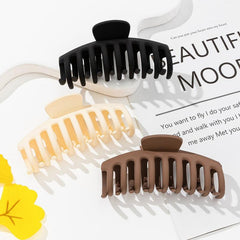 3pcs Matt Pastel Strong Claw Clip Set for Thick Hair