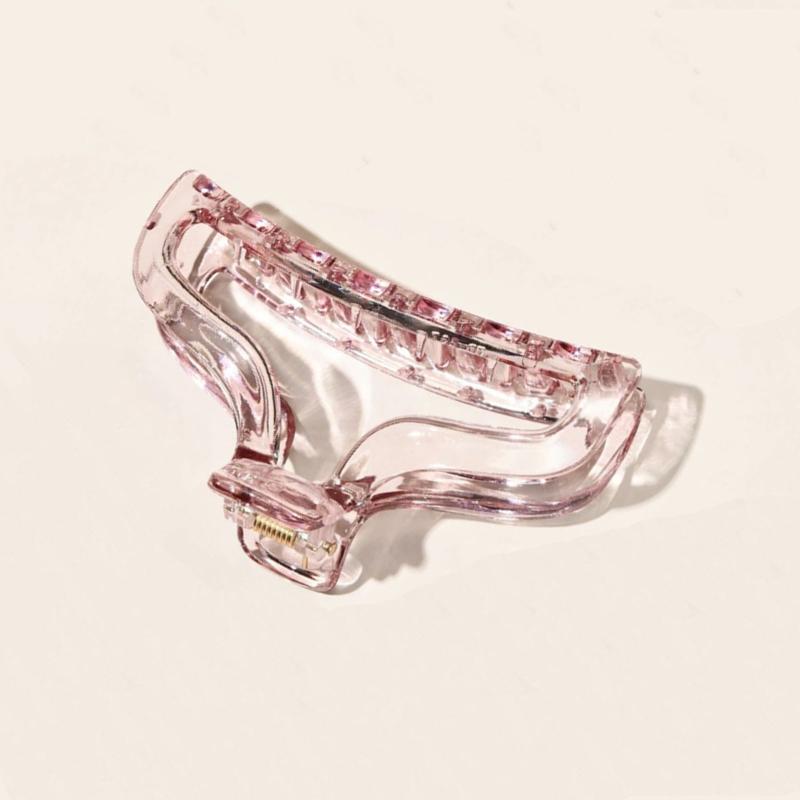 Clear Solid Hair Claw Clip Non Slip Strong Hold Grip Hair Jaw Clip Thick Hair