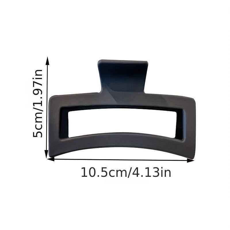 Matte Square Hair Claw Clip Strong Hold Grip Accessory