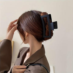 Matte Square Hair Claw Clip Strong Hold Grip Accessory