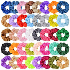Colorful Satin Scrunchie Hair Tie Silky Hair Rope Female Hair Accessories
