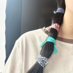 Colorful Boho Hair Tie Bracelet Elastic Ponytail Holder Access