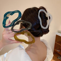 Irregular Cloud Acetate Acrylic Hair Claw Clip Strong Grip Hair Jaw Clip