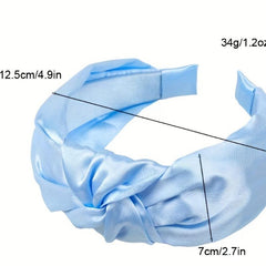 Satin Silky Headband Knotted Head Hoop Women's Hair Accessories