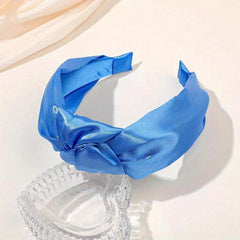 Satin Silky Headband Knotted Head Hoop Women's Hair Accessories