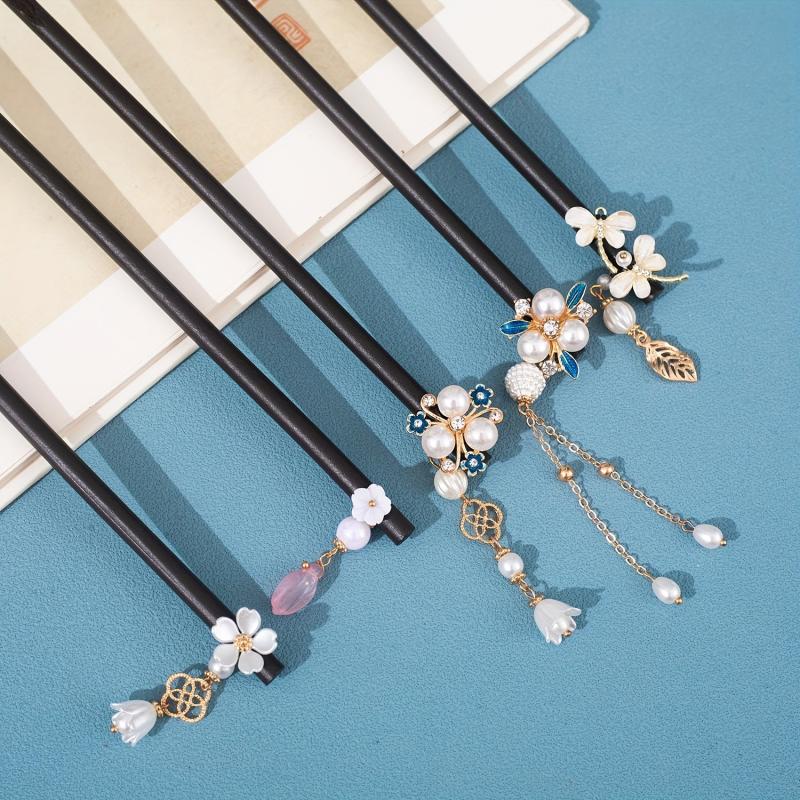 Wooden Hairpin Ancient Style Headdress Summer Ladies Hairpin